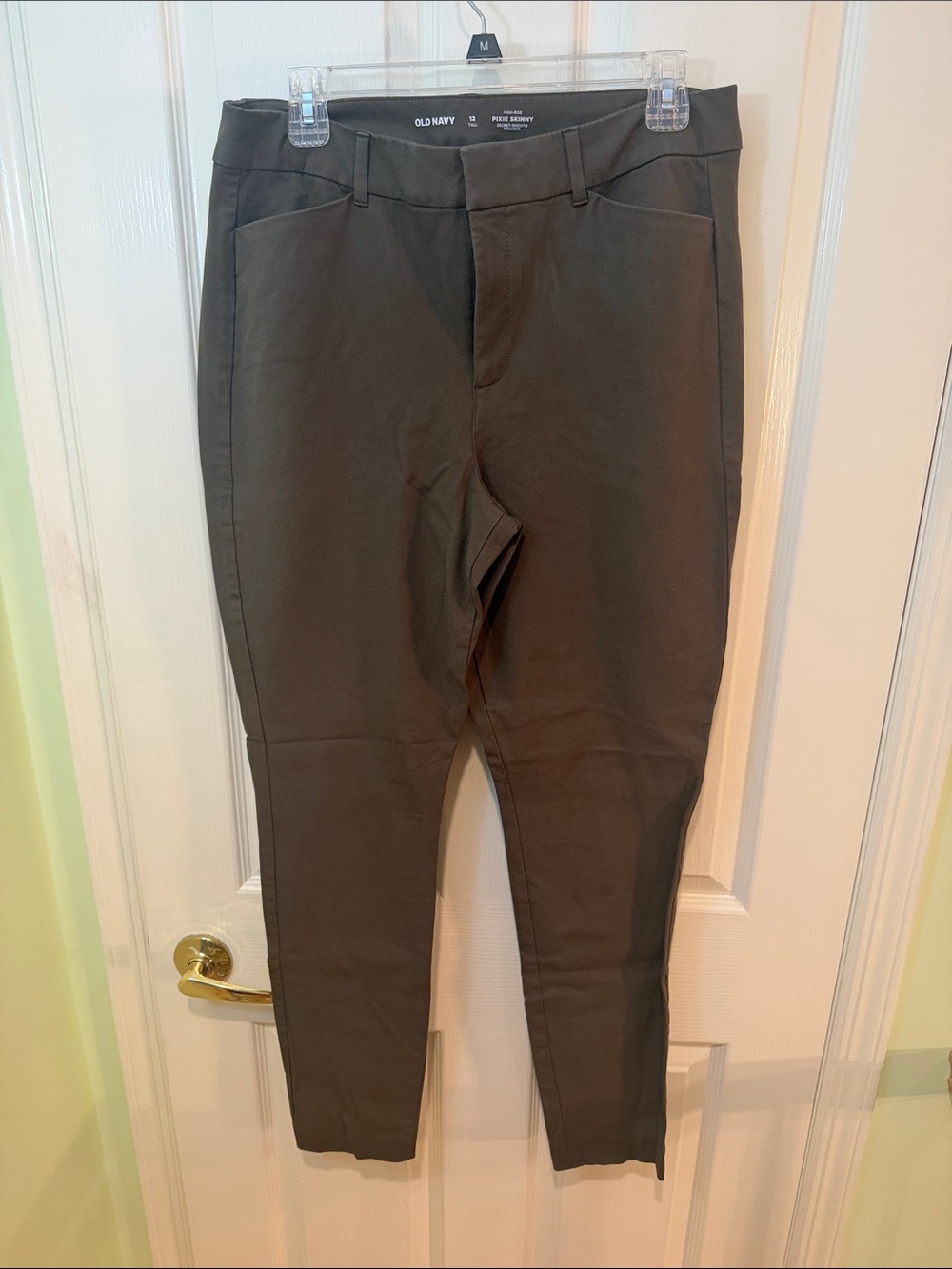 Old Navy Men's Olive Green Tapered Chinos